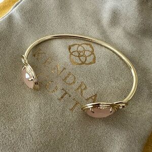 Kendra Scott Gold and Pink Open Cuff Bracelet